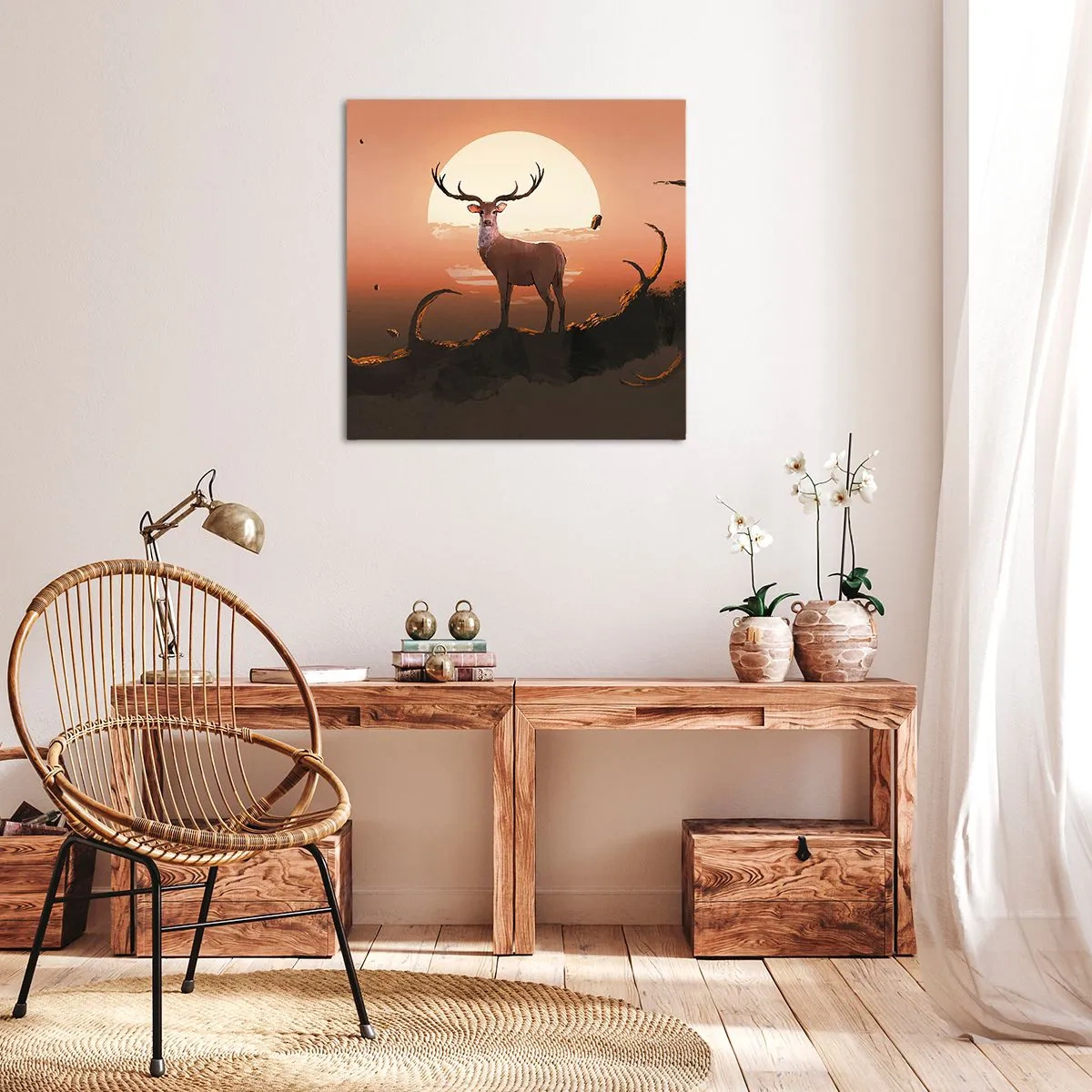 Quadro em tela - Esta noite é diferente de qualquer outra - 40x40 cm