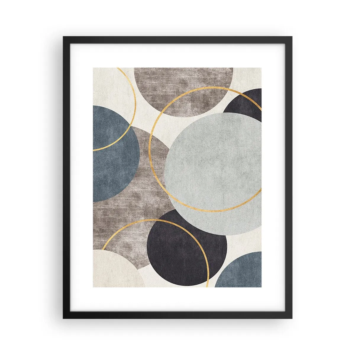 Pôster com moldura preta - Roda por roda - 40x50 cm