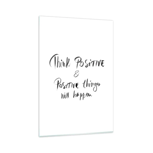 Quadro em vidro - Como viver? - 80x120 cm