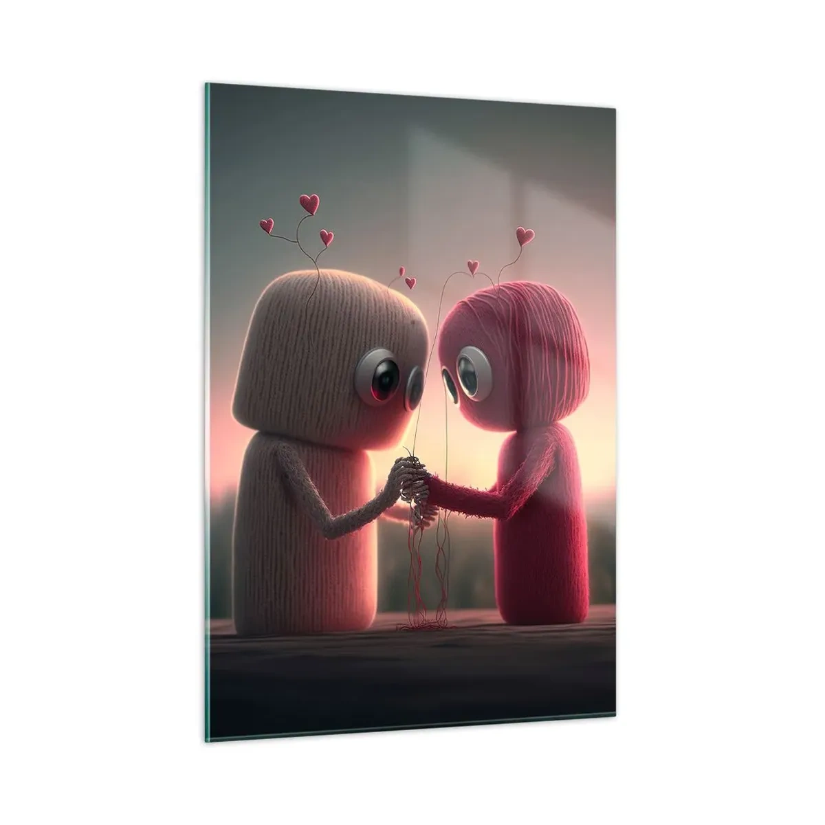 Quadro em vidro - Todos podem amar - 50x70 cm