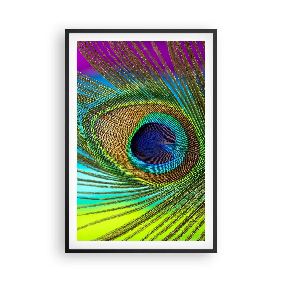 Pôster com moldura preta - Olho no olho - 61x91 cm