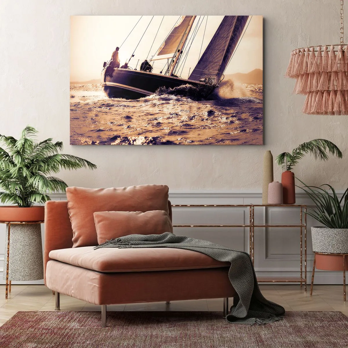 Quadro em tela - A velejar, marujo - 100x70 cm