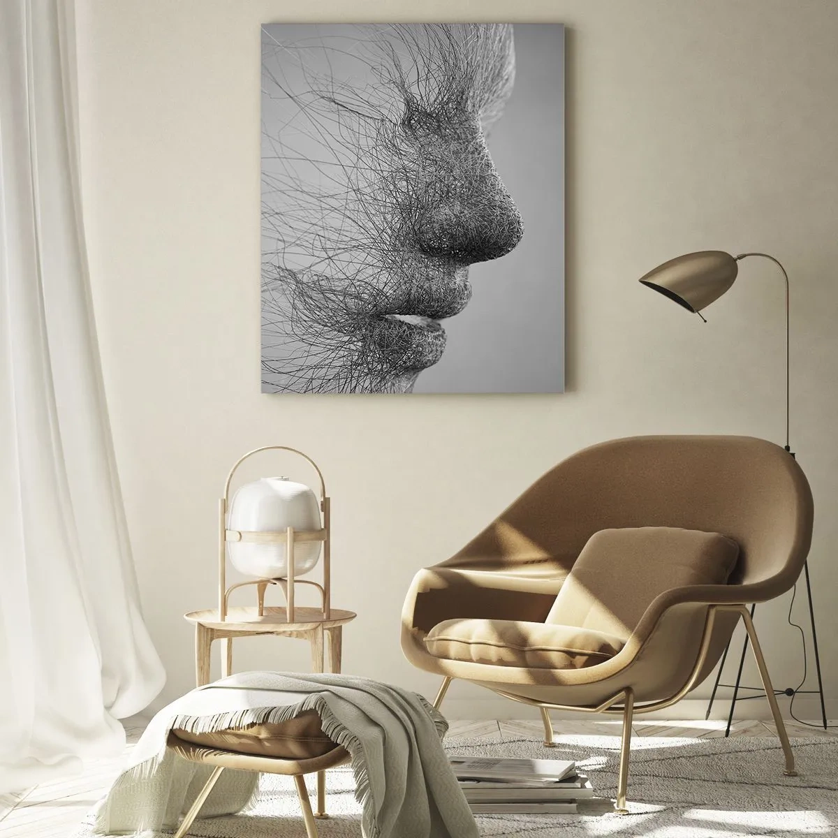 Quadro em vidro - Espírito do vento - 50x70 cm