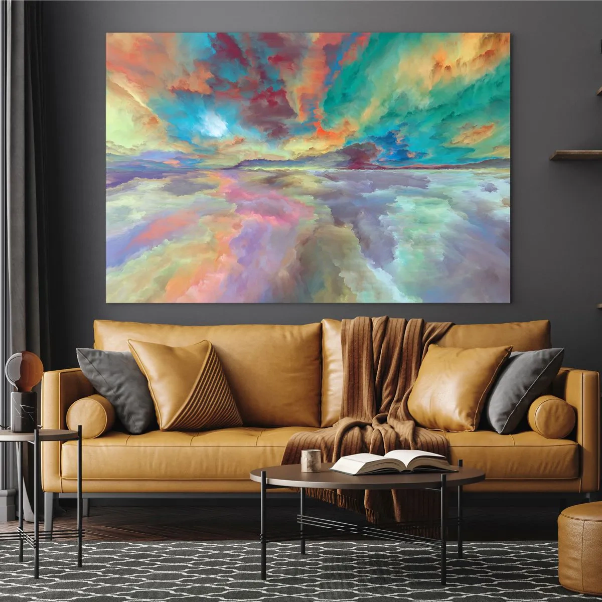 Quadro em vidro - Dois Céus - 120x80 cm