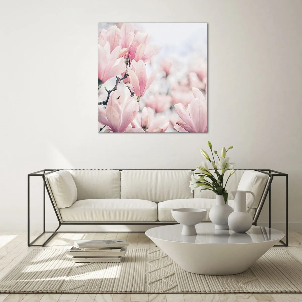 Quadro em vidro - O ideal da subtileza - 30x30 cm