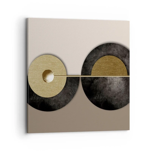 Quadro em tela - Variações ao redor do círculo - 70x70 cm