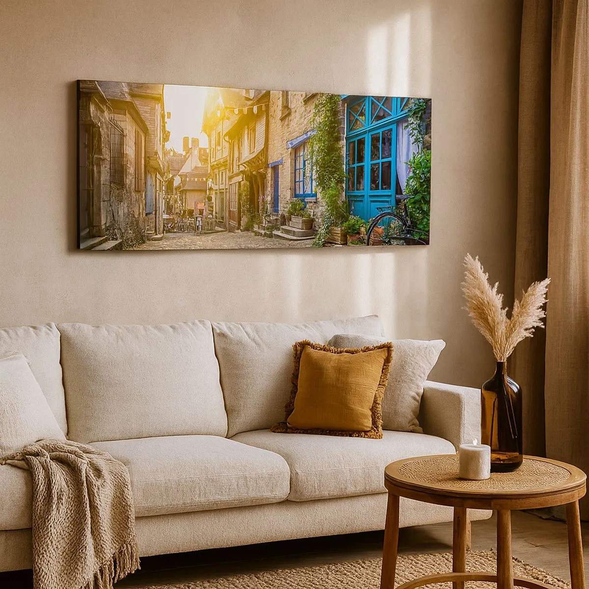 Quadro em tela - O espírito branco da cidade - 100x40 cm