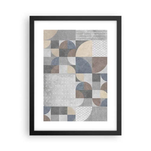 Pôster com moldura preta - Fantasia cerâmica - 30x40 cm