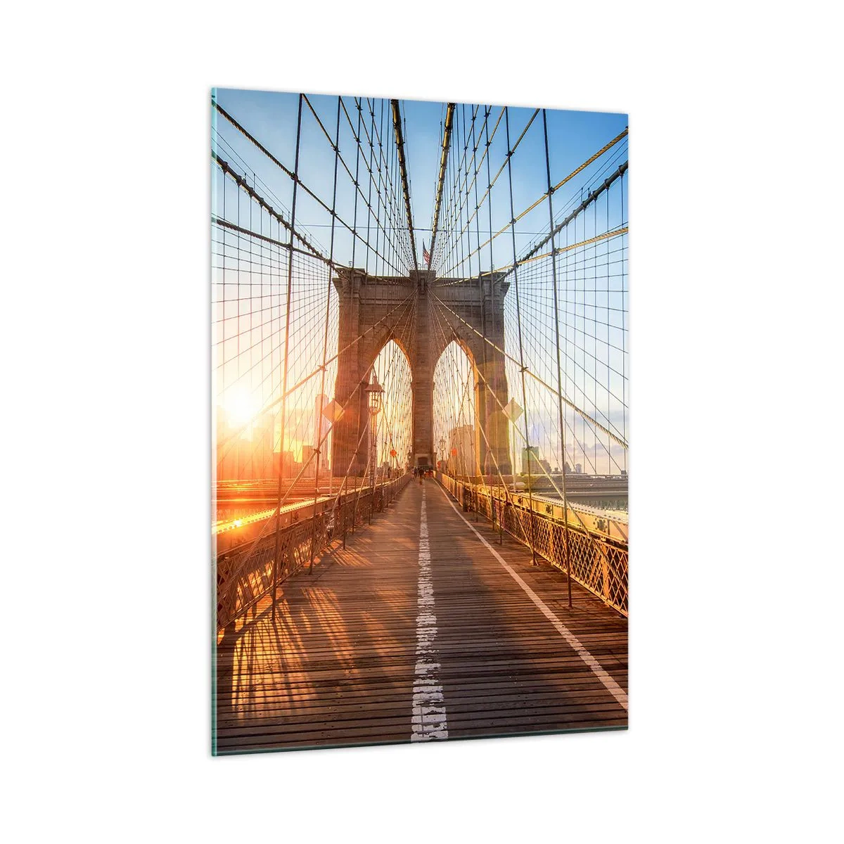Quadro em vidro - Na Ponte Dourada - 50x70 cm