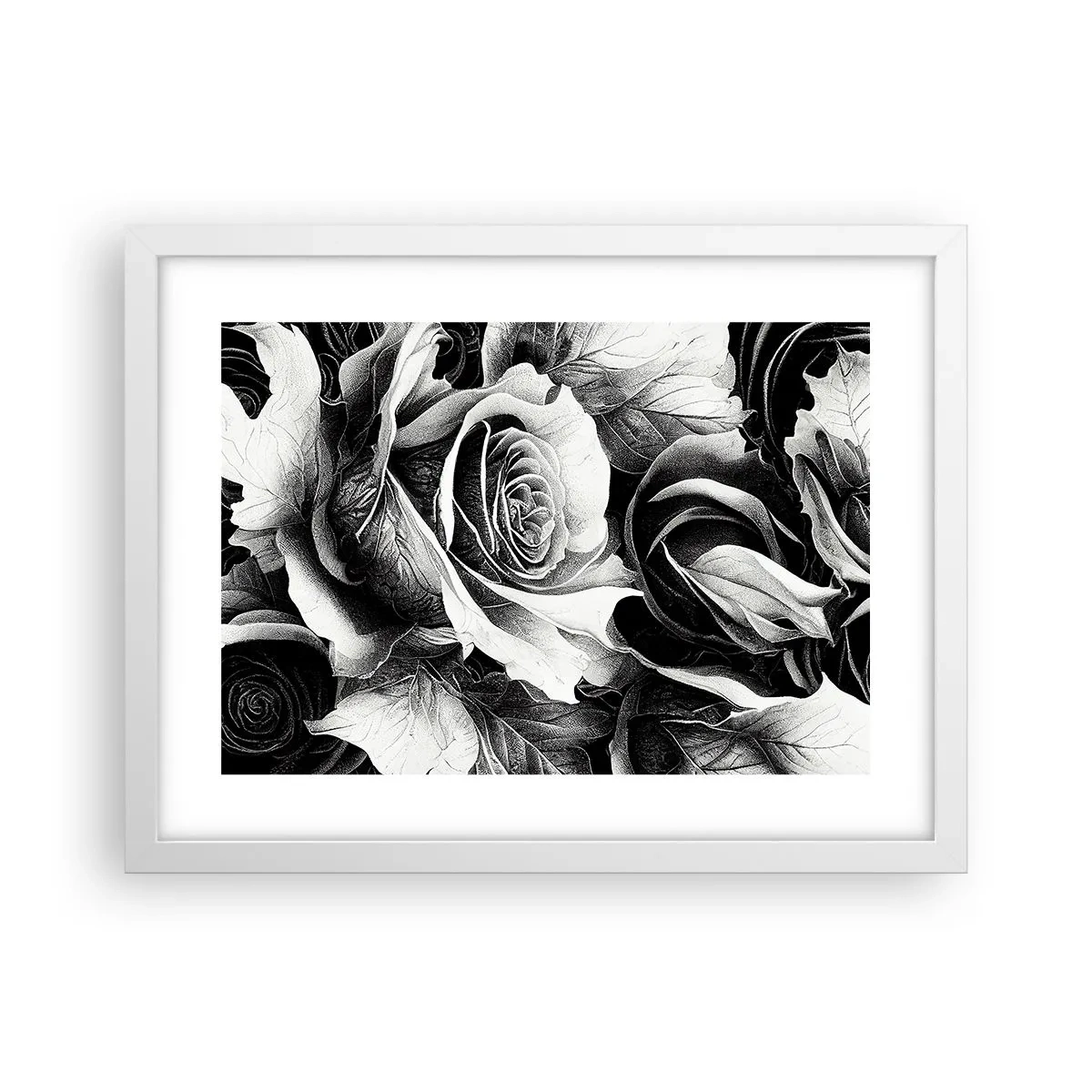 Pôster em moldura branca - Sempre uma rainha - 40x30 cm