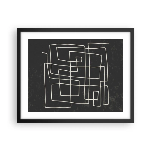 Pôster com moldura preta - Não é tão simples - 50x40 cm