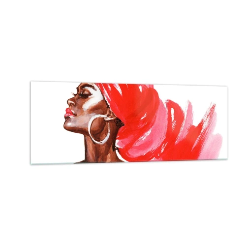 Quadro em vidro - Há um vento que abre as narinas de um homem - 140x50 cm