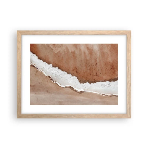 Pôster com moldura de carvalho claro - Nas cores da terra - 40x30 cm