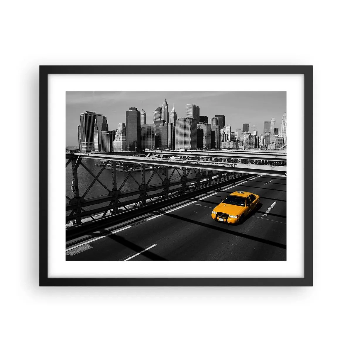 Pôster com moldura preta - A cor da cidade grande - 50x40 cm