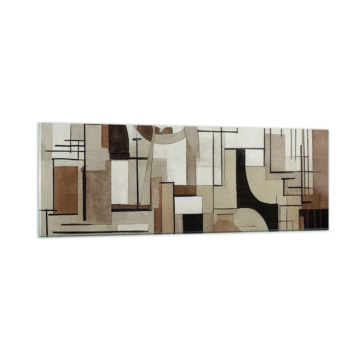 Quadro em vidro - Paisagem urbana 2.0 - 90x30 cm