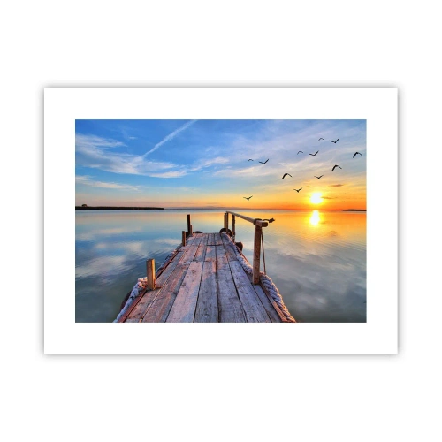 Pôster - Caminhando em direção ao sol - 40x30 cm