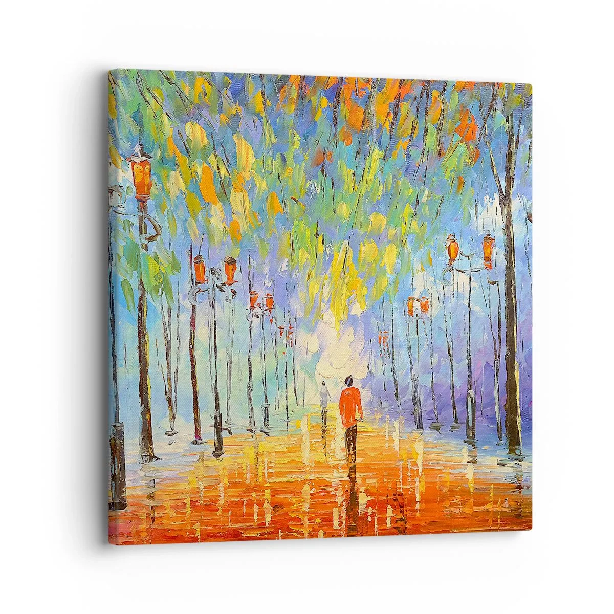 Quadro em tela - Canto nocturno da chuva - 30x30 cm