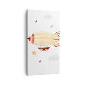 Quadro em tela - Dirigível - 55x100 cm