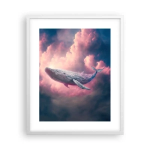 Pôster em moldura branca - Esfregue seus olhos - 40x50 cm