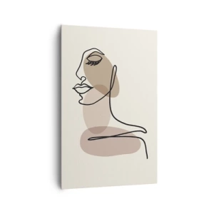 Quadro em tela - Ouvindo-se a si própria - 80x120 cm