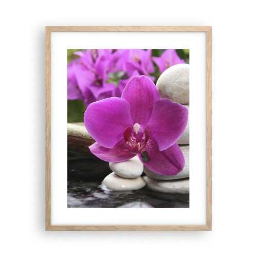 Pôster com moldura de carvalho claro - Descanso imediato - 40x50 cm