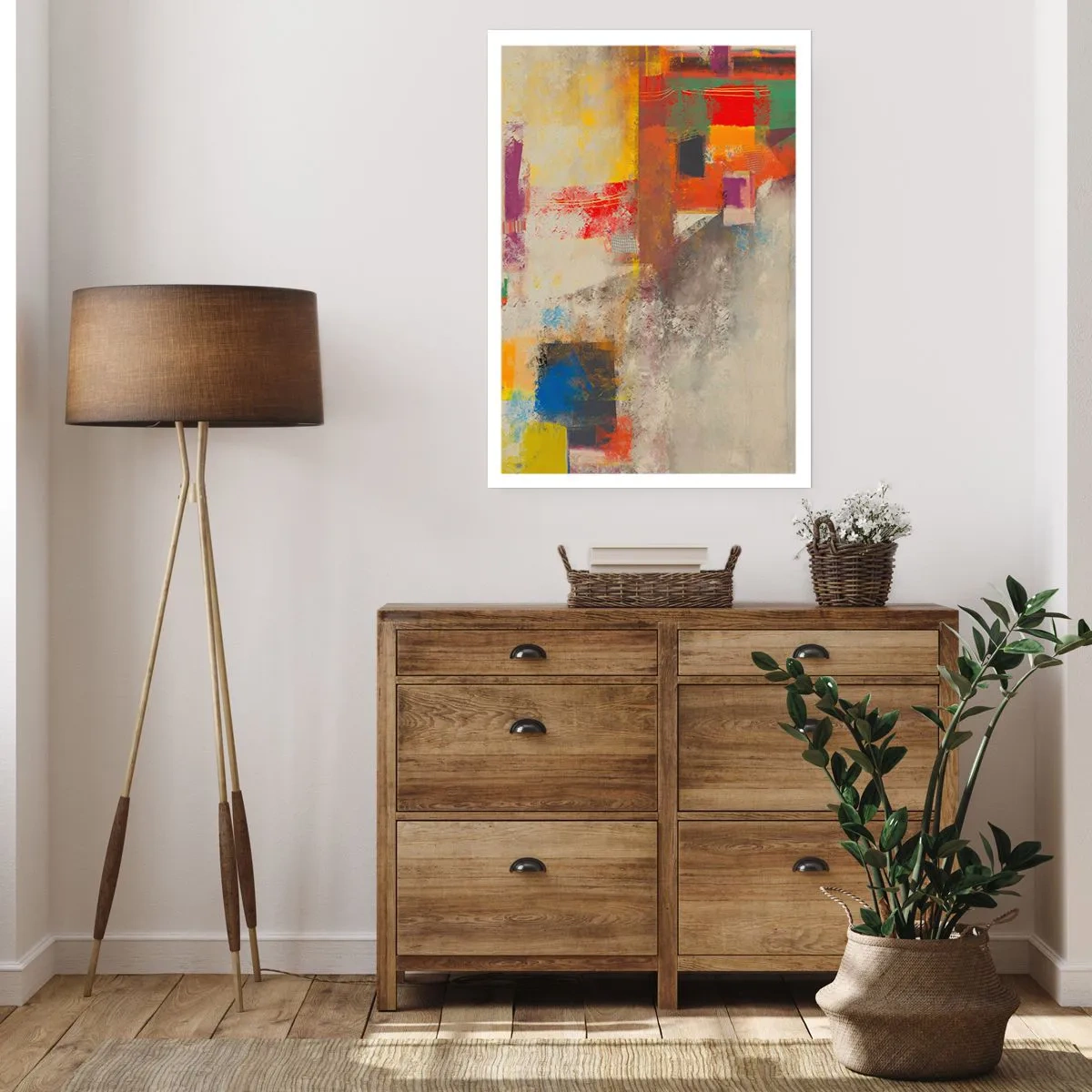 Pôster - Geometria das cores - 40x50 cm