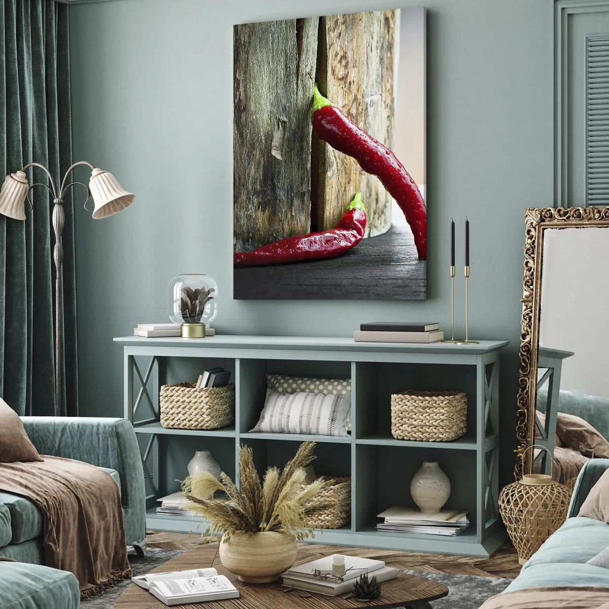 Quadro em tela - Red hot chili peppers - 65x120 cm