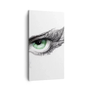 Quadro em tela - Bonita e pronta para atacar - 45x80 cm