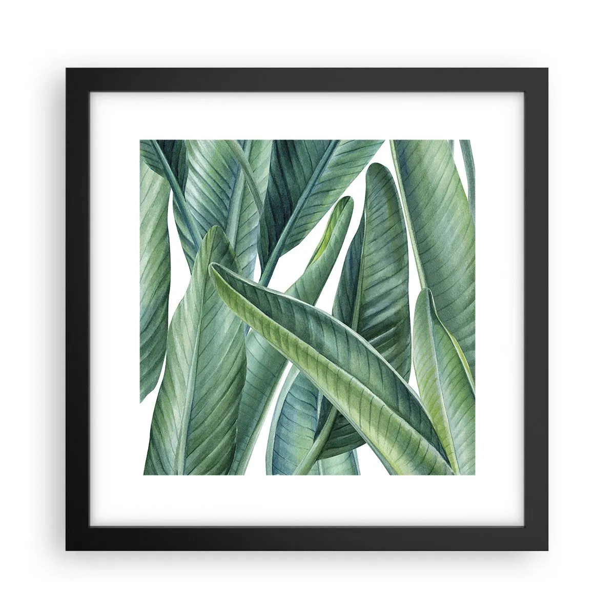 Pôster com moldura preta - O próprio verde - 30x30 cm