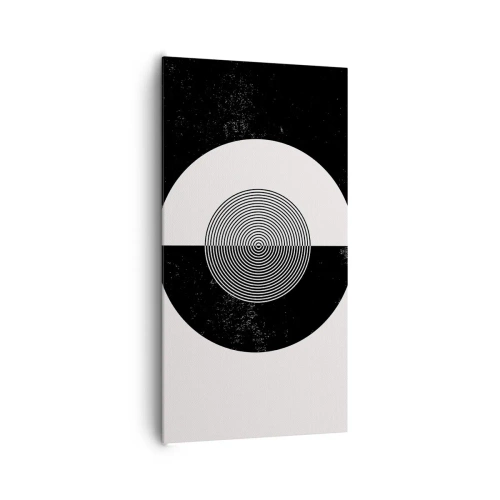 Quadro em tela - Harmonia a preto e branco - 65x120 cm