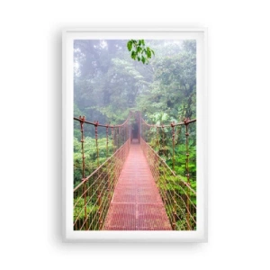 Pôster em moldura branca - Suspenso acima das copas - 61x91 cm