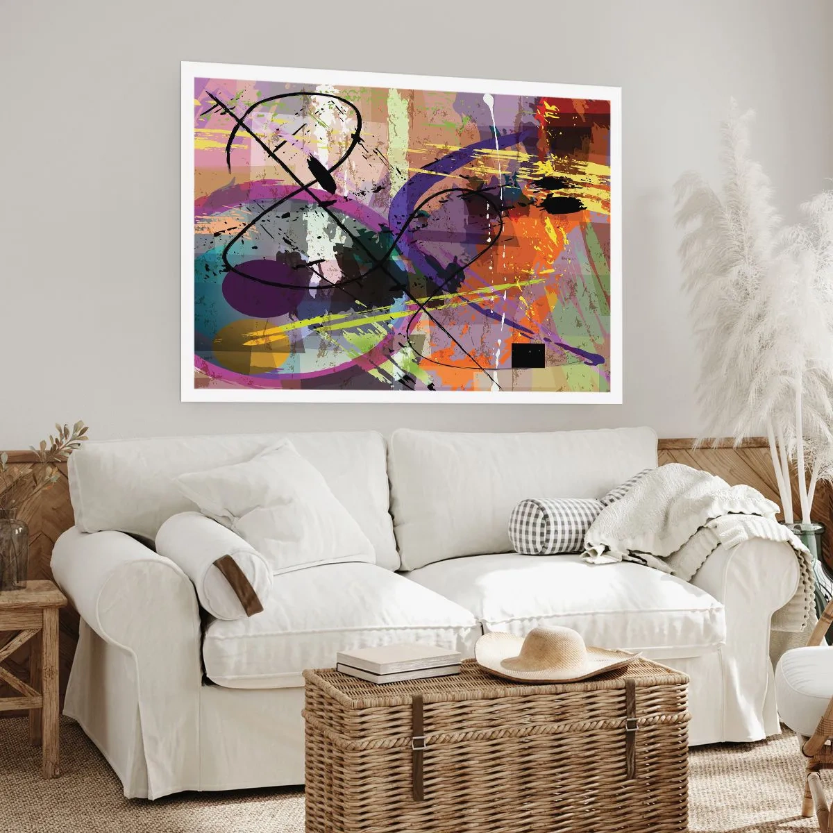 Pôster - Pode ir direto ou ao redor - 91x61 cm