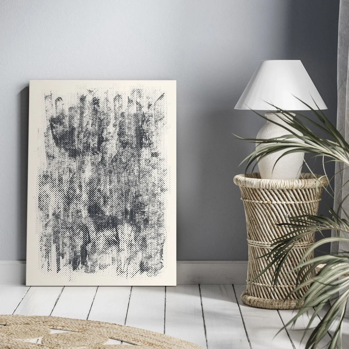 Quadro em tela - Composição nebulosa - 55x100 cm
