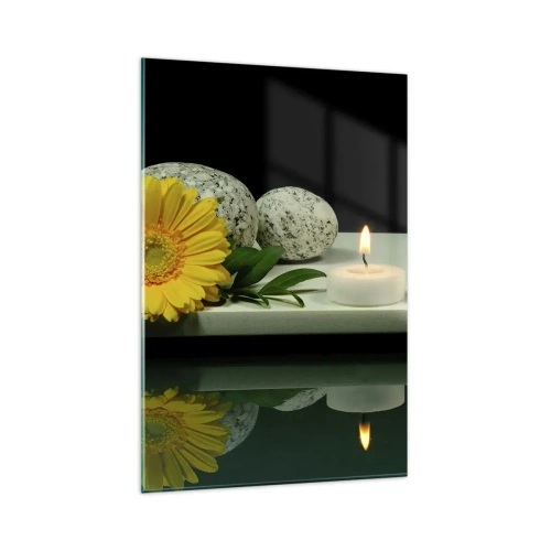 Quadro em vidro - Acalmando os sentidos - 80x120 cm