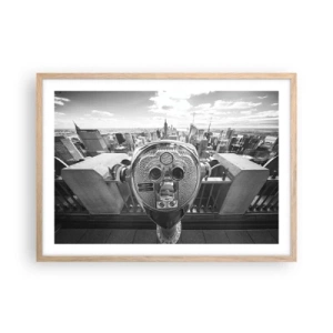 Pôster com moldura de carvalho claro - A cidade das cidades - 70x50 cm