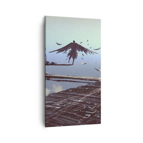 Quadro em tela - Ícaro eternamente vivo - 45x80 cm