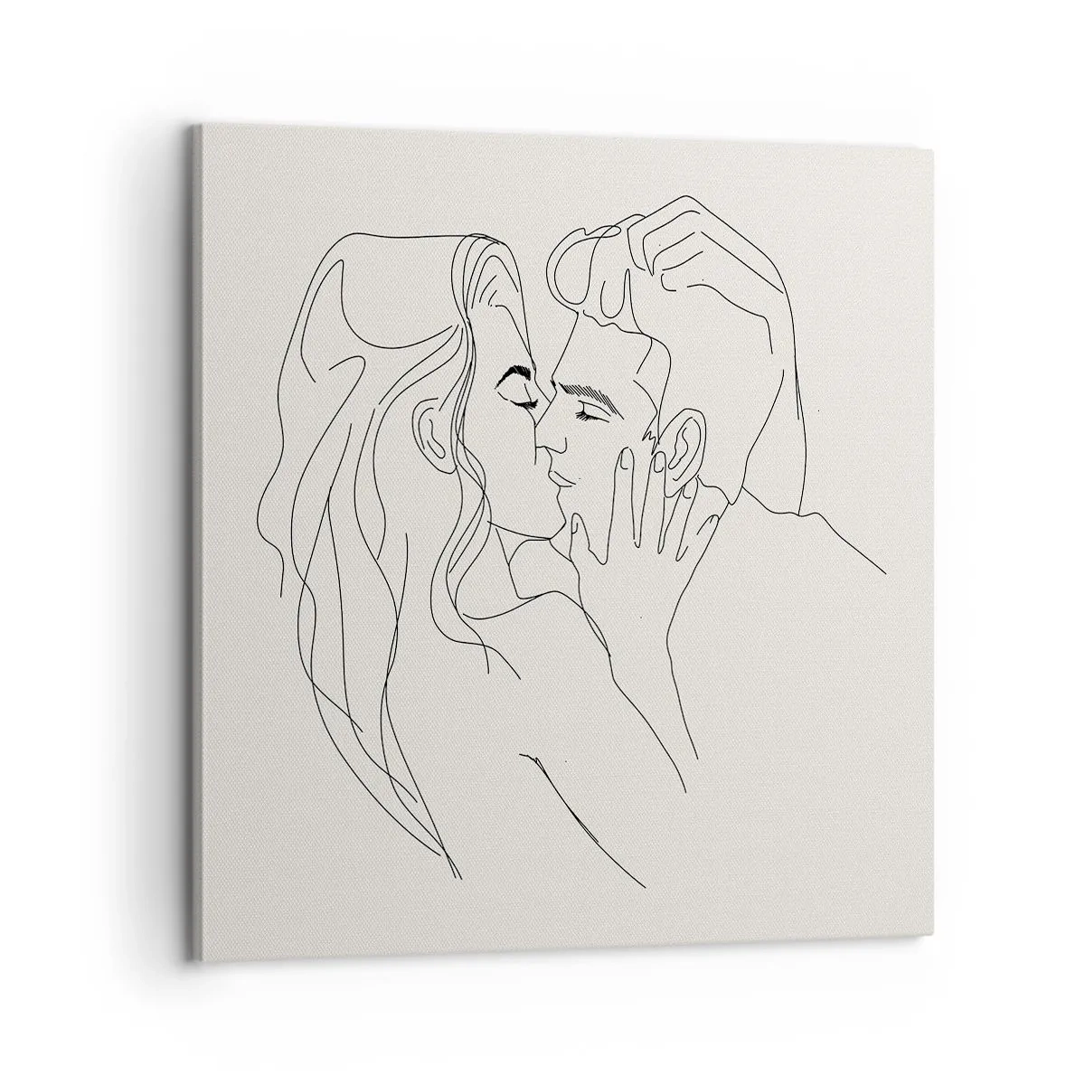 Quadro em tela - Emaranhados pelo sentimento - 60x60 cm