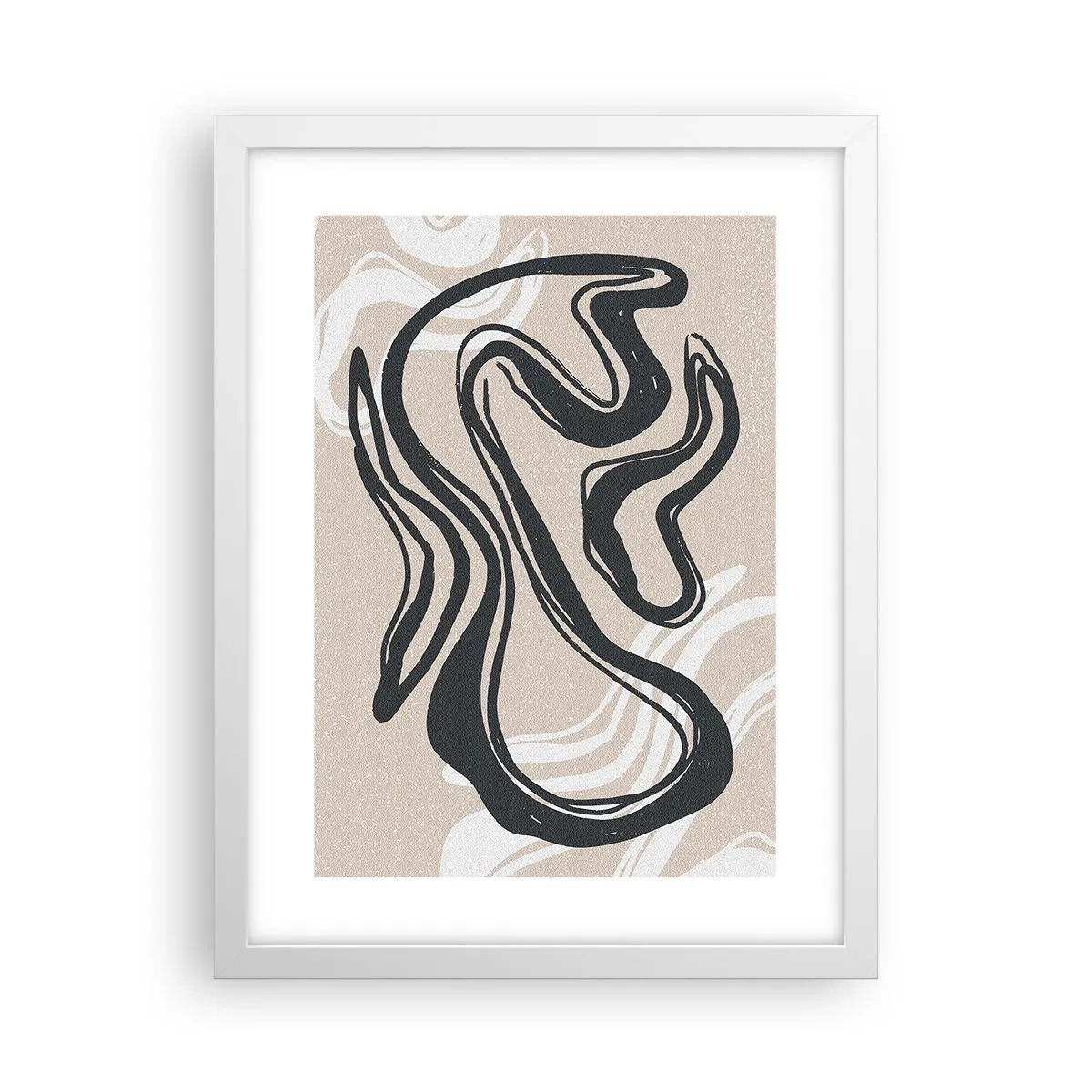 Pôster em moldura branca - Expressão multiplicada - 30x40 cm