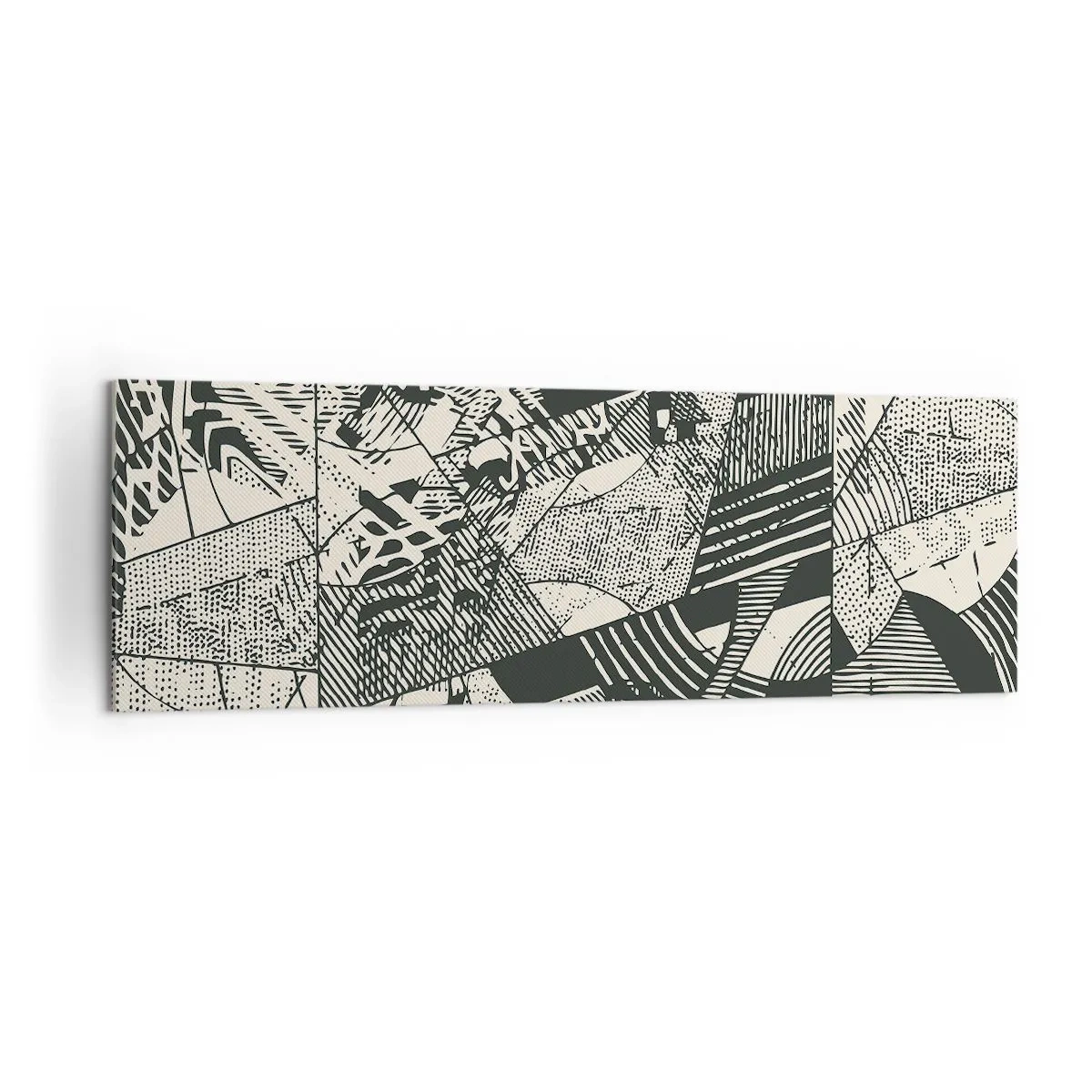 Quadro em tela - A dinâmica do presente - 160x50 cm