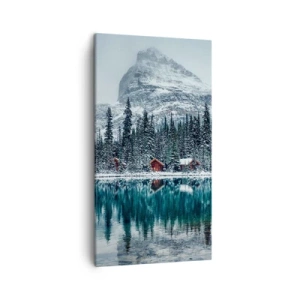 Quadro em tela - Retiro canadense - 45x80 cm