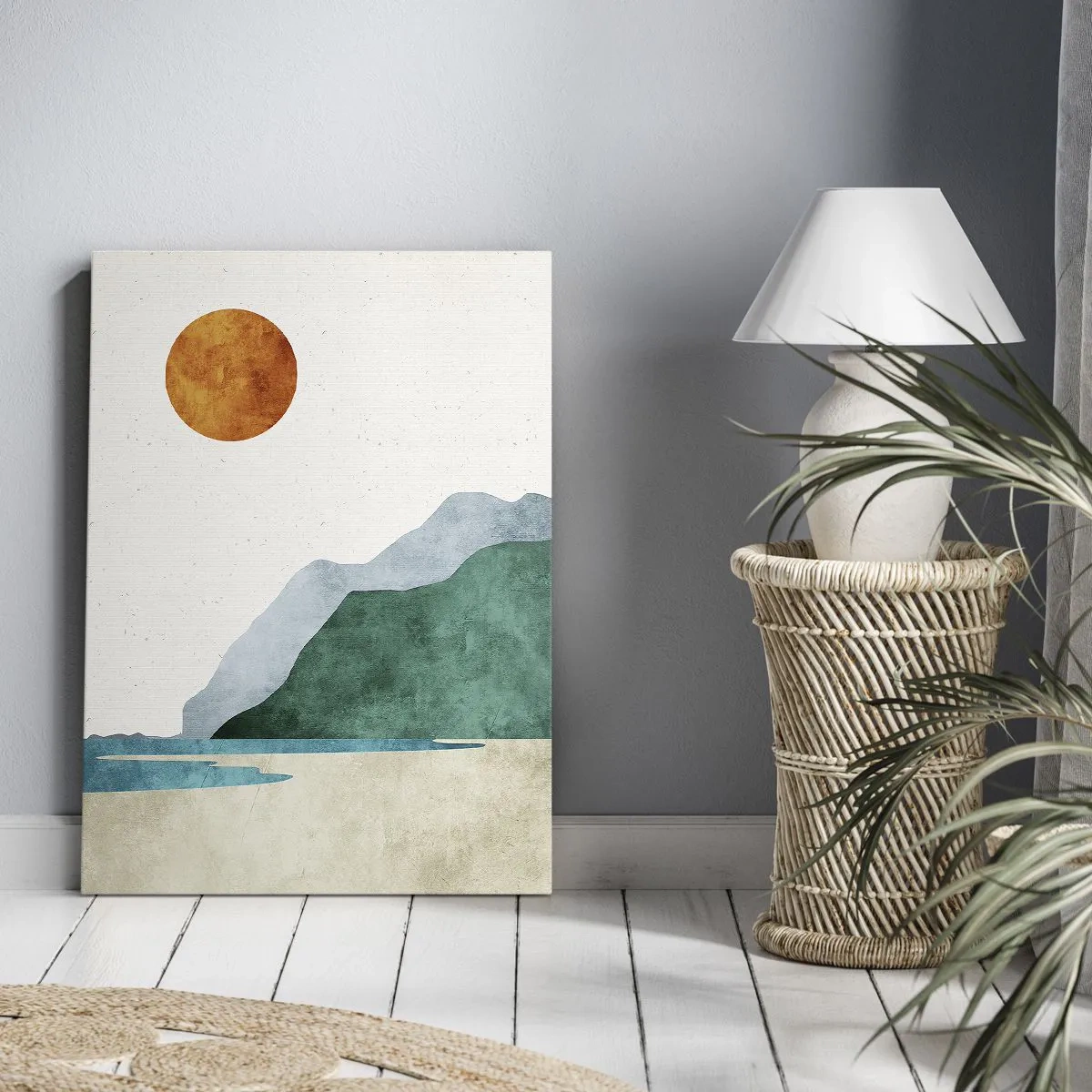 Quadro em tela - Paisagem como deveria ser - 65x120 cm