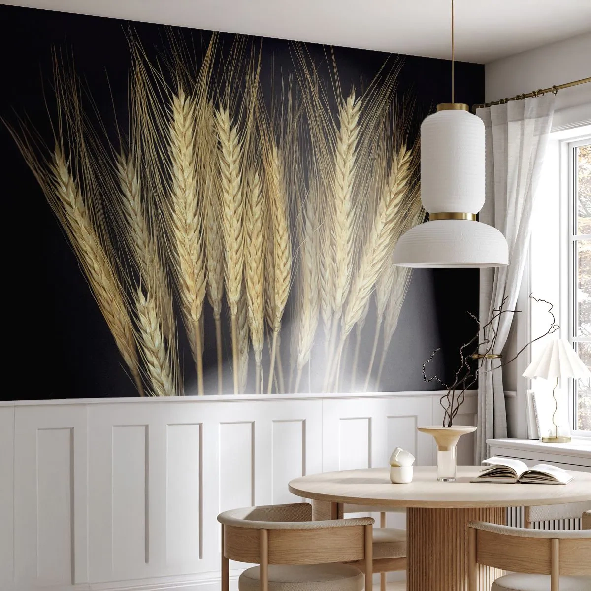 Papel de Parede Autocolante Deluxe Sticker - Magia rústica - Cereal, Plantas, Natureza - 250x175 cm