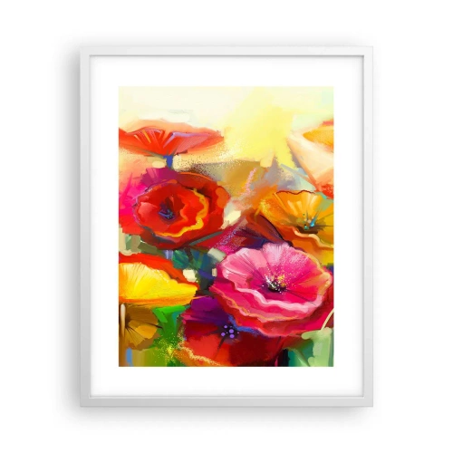 Pôster em moldura branca - Não só vermelho - 40x50 cm