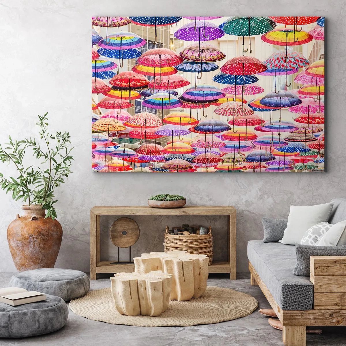 Quadro em tela - Prado urbano - 120x80 cm