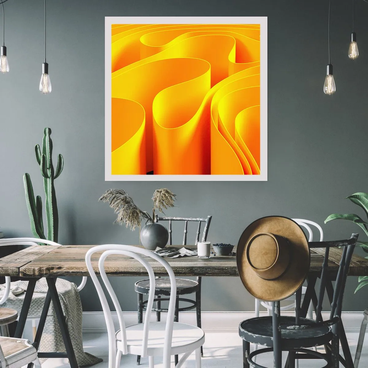 Pôster - Como as ondas do sol - 50x50 cm