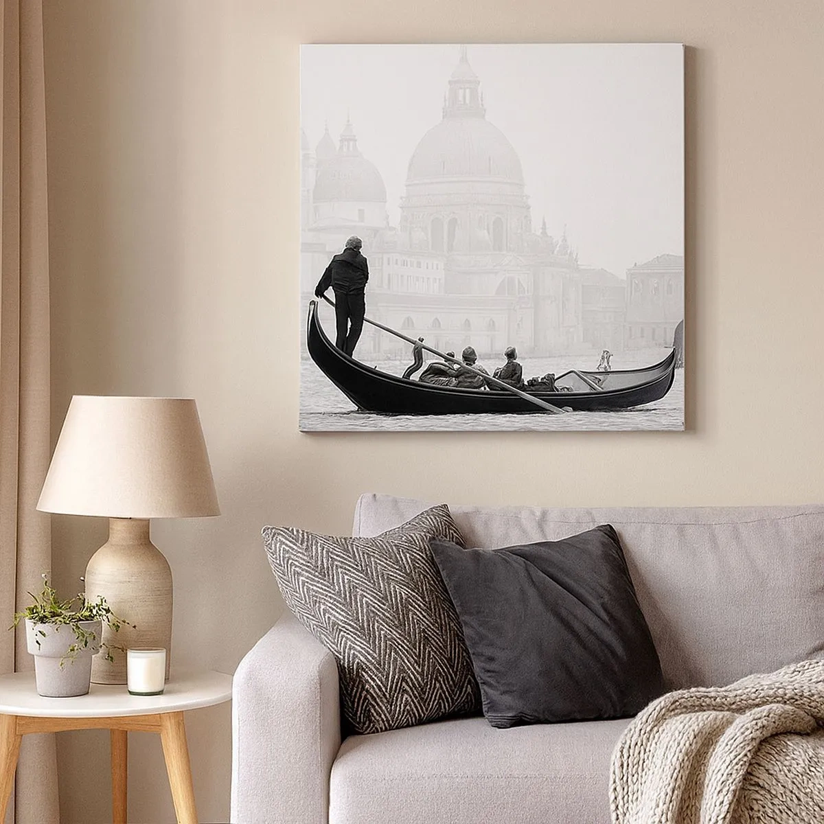 Quadro em tela - Uma viagem às fontes da beleza - 30x30 cm