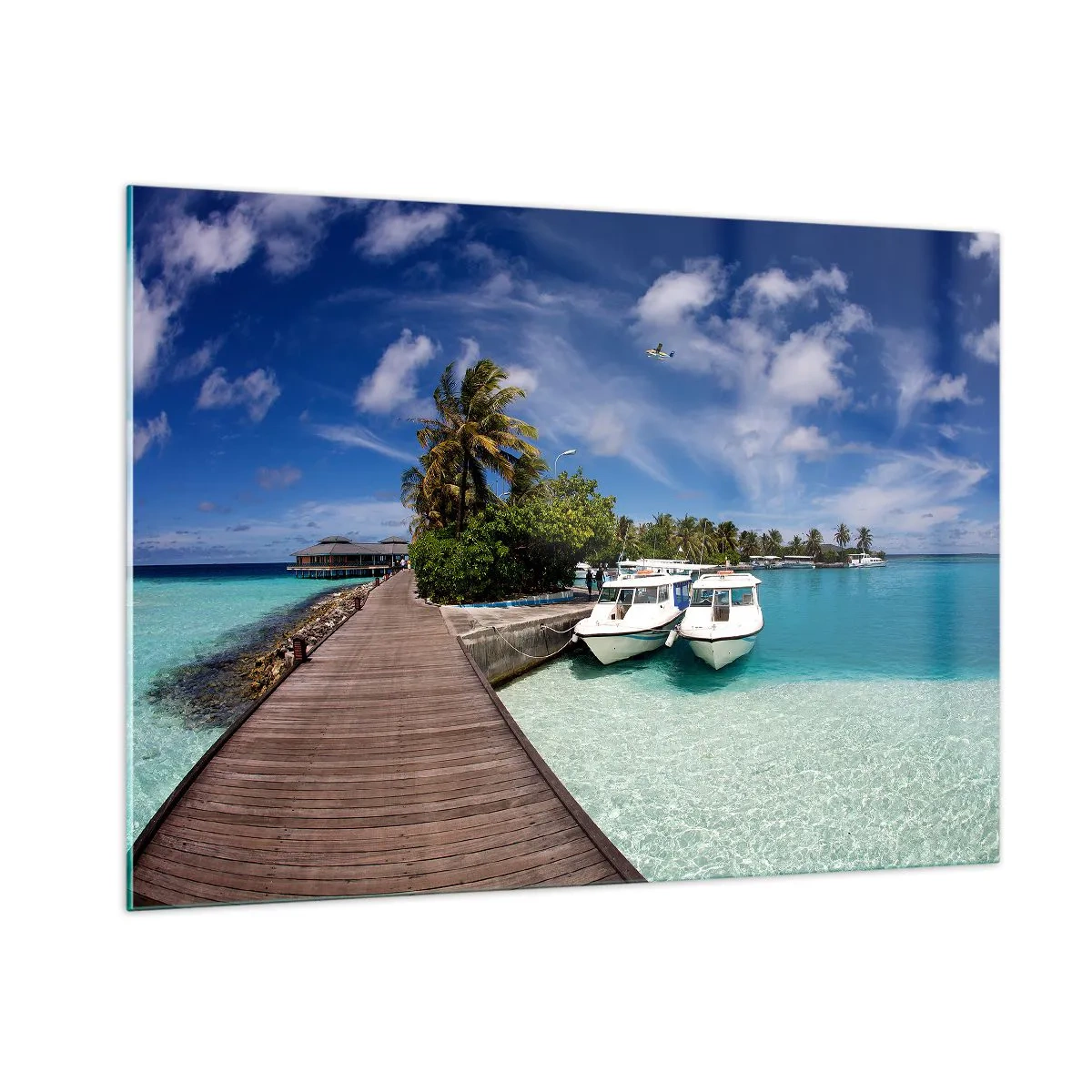 Quadro em vidro - No entanto, o paraíso existe - 100x70 cm