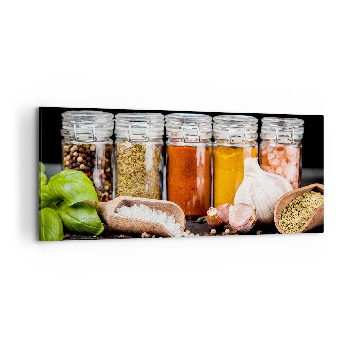 Quadro em tela - Para que a vida tenha um sabor - 100x40 cm