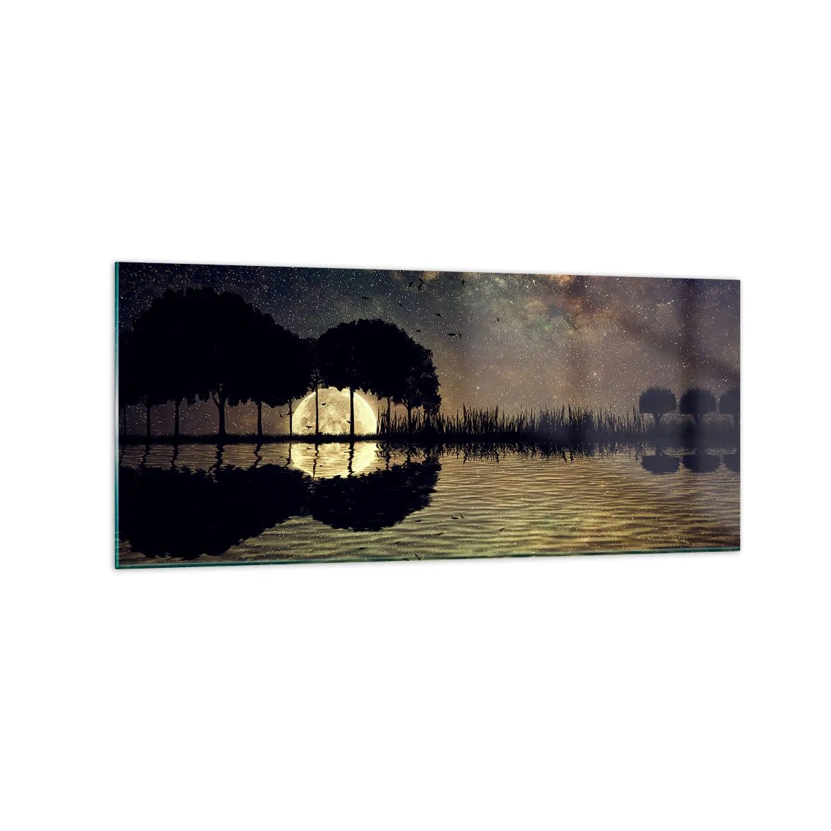 Quadro em vidro - Uma noite no Fim do Mundo - 120x50 cm
