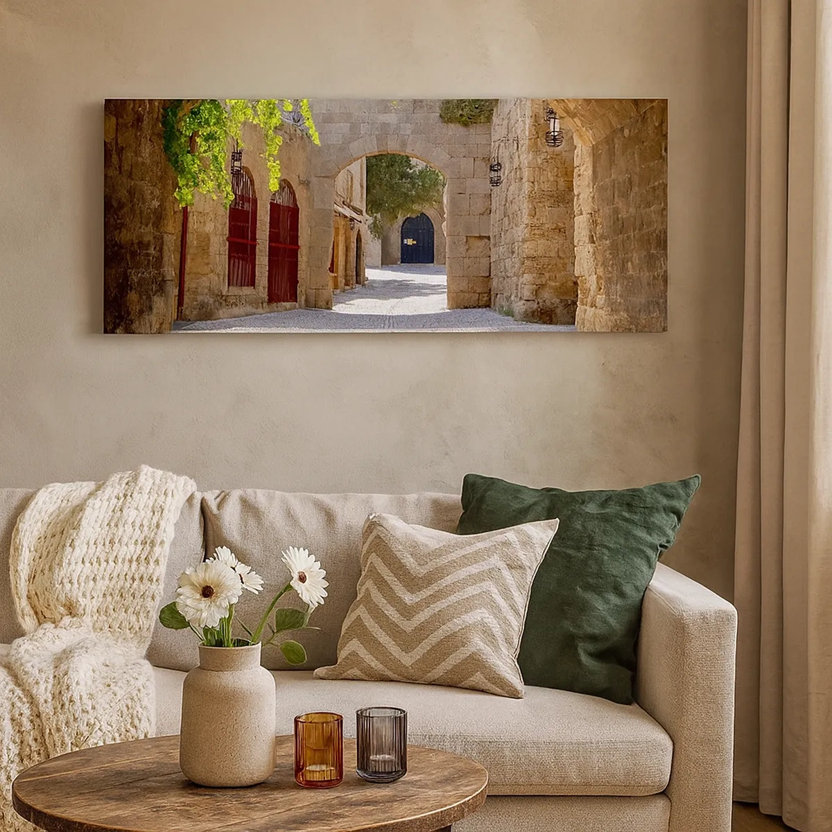 Quadro em tela - Em breve aparecerá uma procissão - 30x30 cm